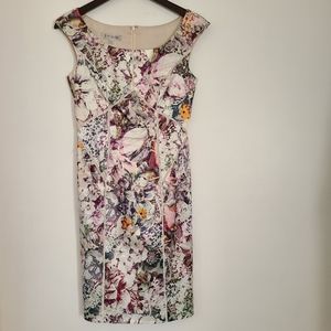 Floral Fitted Cocktail Dress